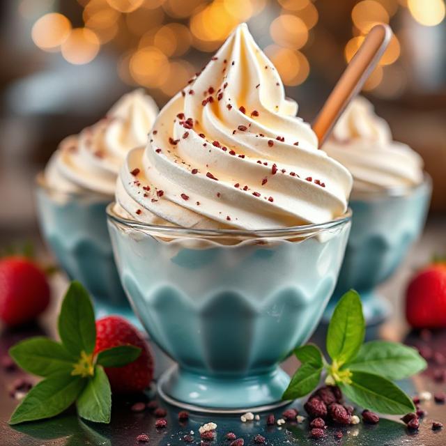 Caramel almond ice-cream